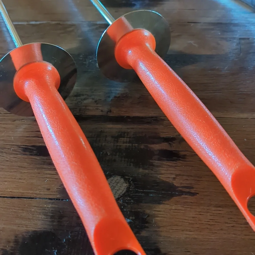 EUC Vintage Androck Chrome Plate BBQ Utensils - Three Piece Set.